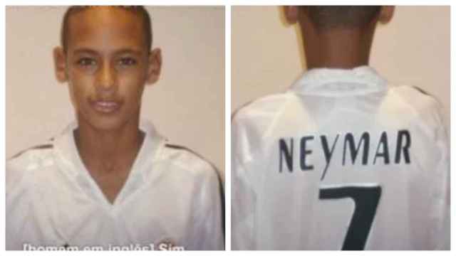 Neymar Jr, con 14 años en el Real Madrid