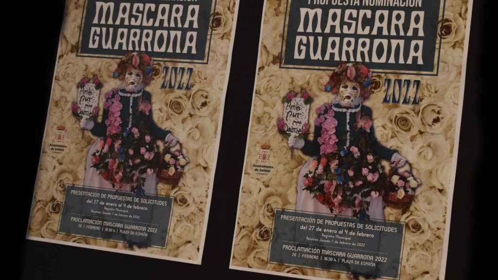 Cartel de la Máscara Guarrona. Foto: Ayuntamiento de Daimiel