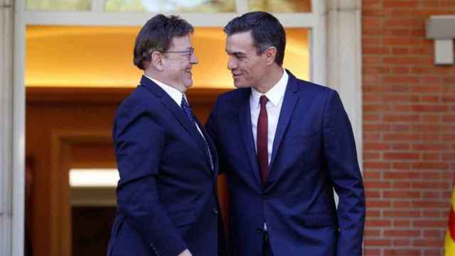 Ximo Puig y Pedro Sánchez, en una visita del presidente autonómico a Moncloa.