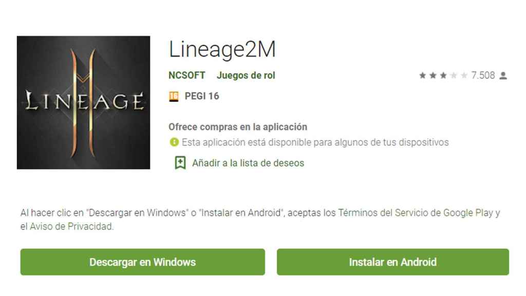 Lineage2M en Windows