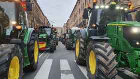 Tractores salen a la calle en Salamanca.