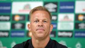 Markus Anfang, en su presentación como entrenador del Werder Bremen.