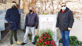 Homenaje de IU y PCE a los 10 toledanos asesinados a manos de los nazis. Foto: IU Toledo