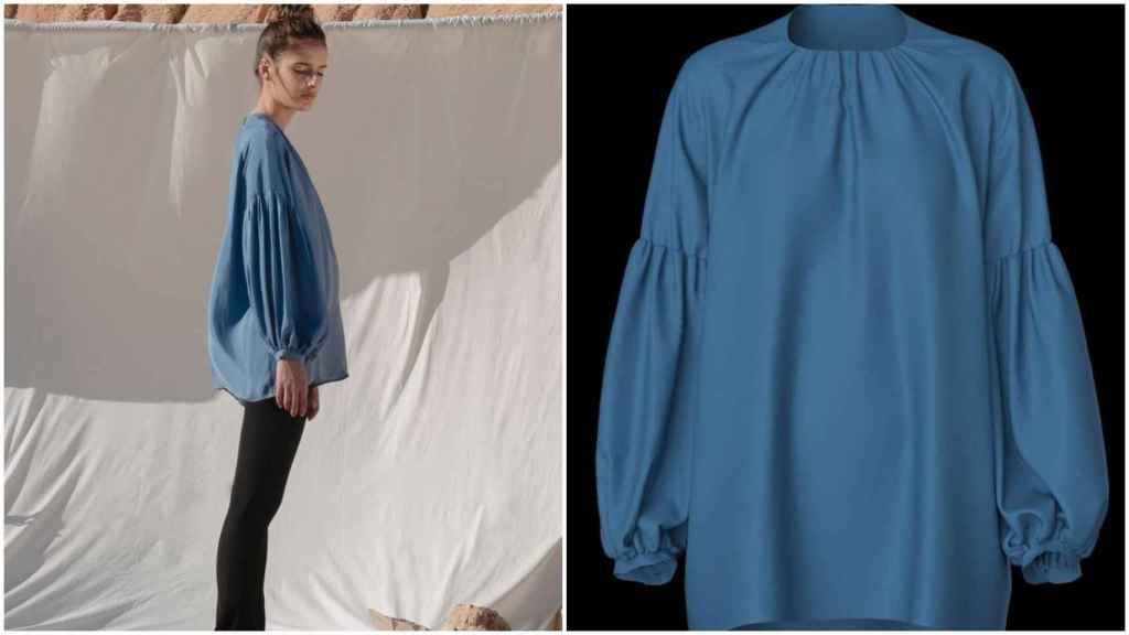 La blusa Raglan Cupro de Pol Studio cuesta 120 euros.