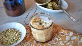 Café de pistacho, una receta del Pistachio Latte que busca imitar al de Naji's