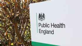 Señalización en la sede central de Public Health England.