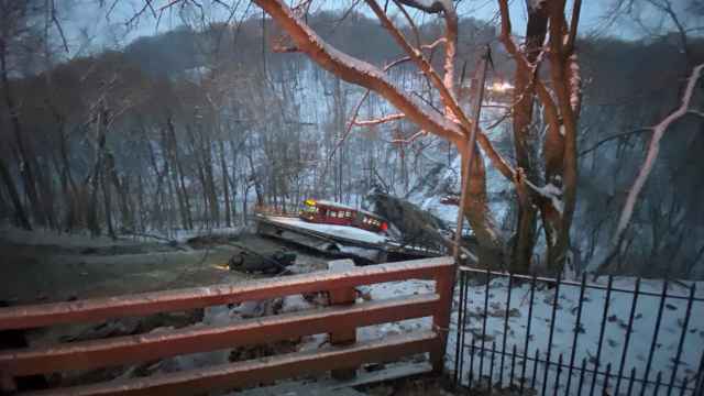 Colapso del puente de Pittsburgh.