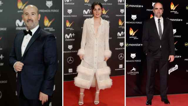 Javier Cámara, Nadia de Santiago y Luis Tosar en otras galas de los Premios Feroz.