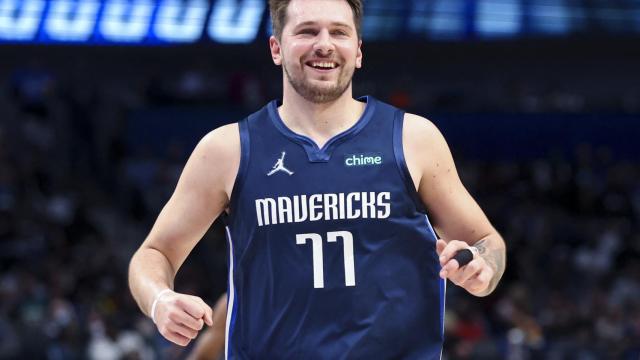 Luka Doncic, en un partido de los Dallas Mavericks de la temporada 2021/2022