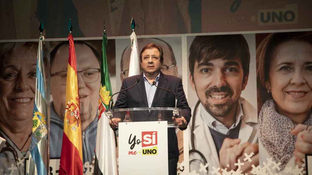 El presidente de Extremadura, Guillermo Fernández Vara, defiende el ejemplo de unidad de Villanueva y Don Benito.