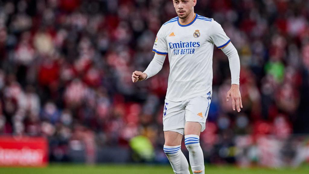 Fede Valverde, en un partido del Real Madrid de la temporada 2021/2022