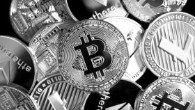 Representación de criptomonedas.