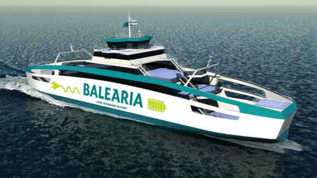 El primer barco eléctrico de '0 emisiones' en puerto que se construye en Vigo para Baleària.