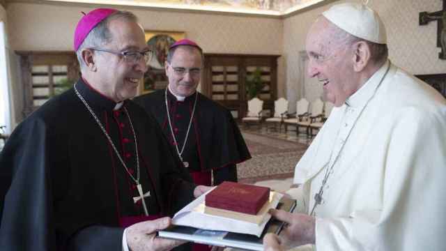 El Papa Francisco y el obispo de Zamora, Fernando Varela