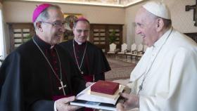 El Papa Francisco y el obispo de Zamora, Fernando Varela