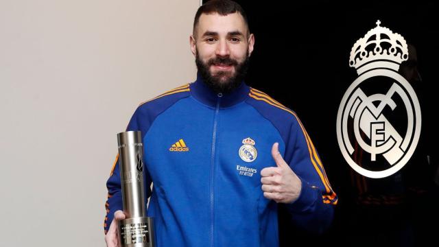 Karim Benzema, con el premio de la APDM