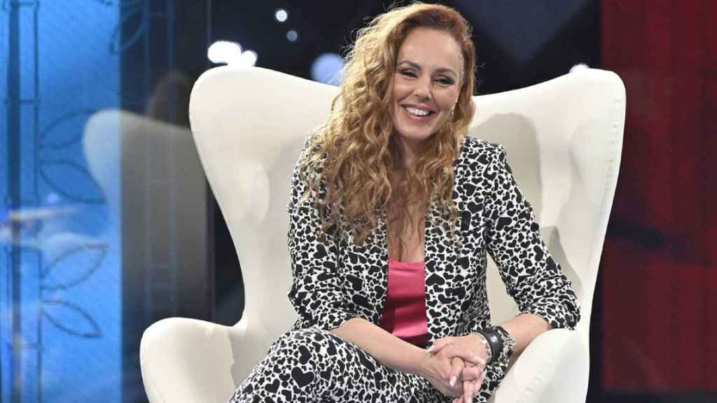 Rocío Carrasco durante una entrevista en Telecinco.