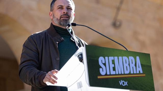 Santiago Abascal en un mitin en Soria | Foto: ICAL