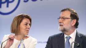 María Dolores de Cospedal y Mariano Rajoy, en una imagen de archivo