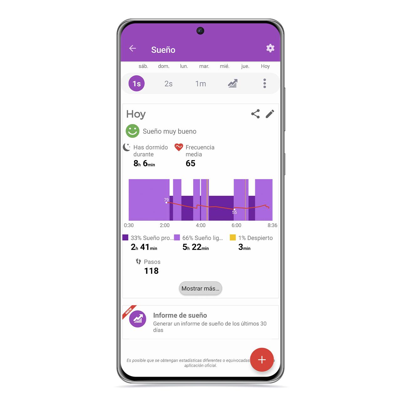 Esta es la mejor app para monitorizar el sueño con tu Xiaomi Mi Band