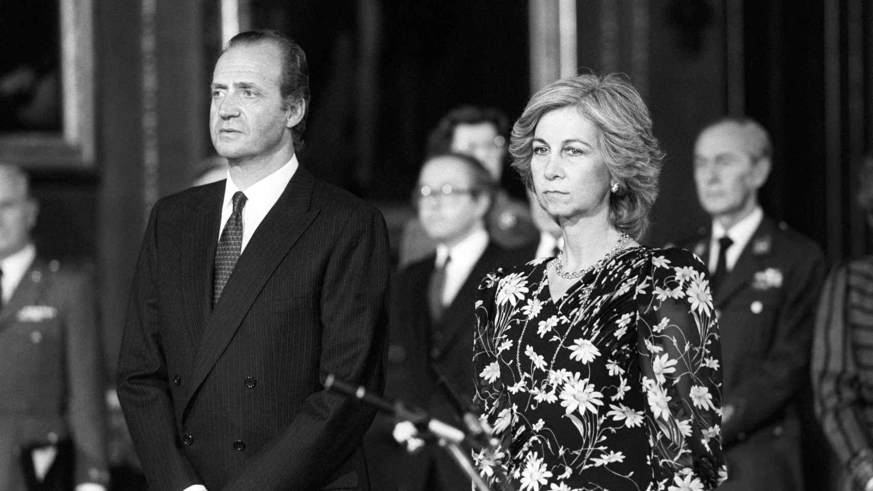 La reina Sofía y el rey Juan Carlos un año antes de la muerte de Federica de Grecia.