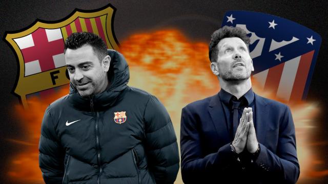 Xavi y Simeone, duelo antagónico