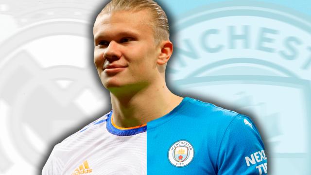 Haaland, entre Real Madrid y Manchester City