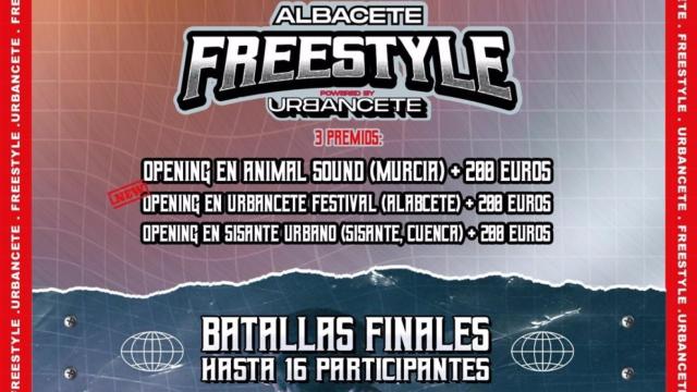 Parte del cartel anunciador de la batalla de gallos del día 18 en Albacete.