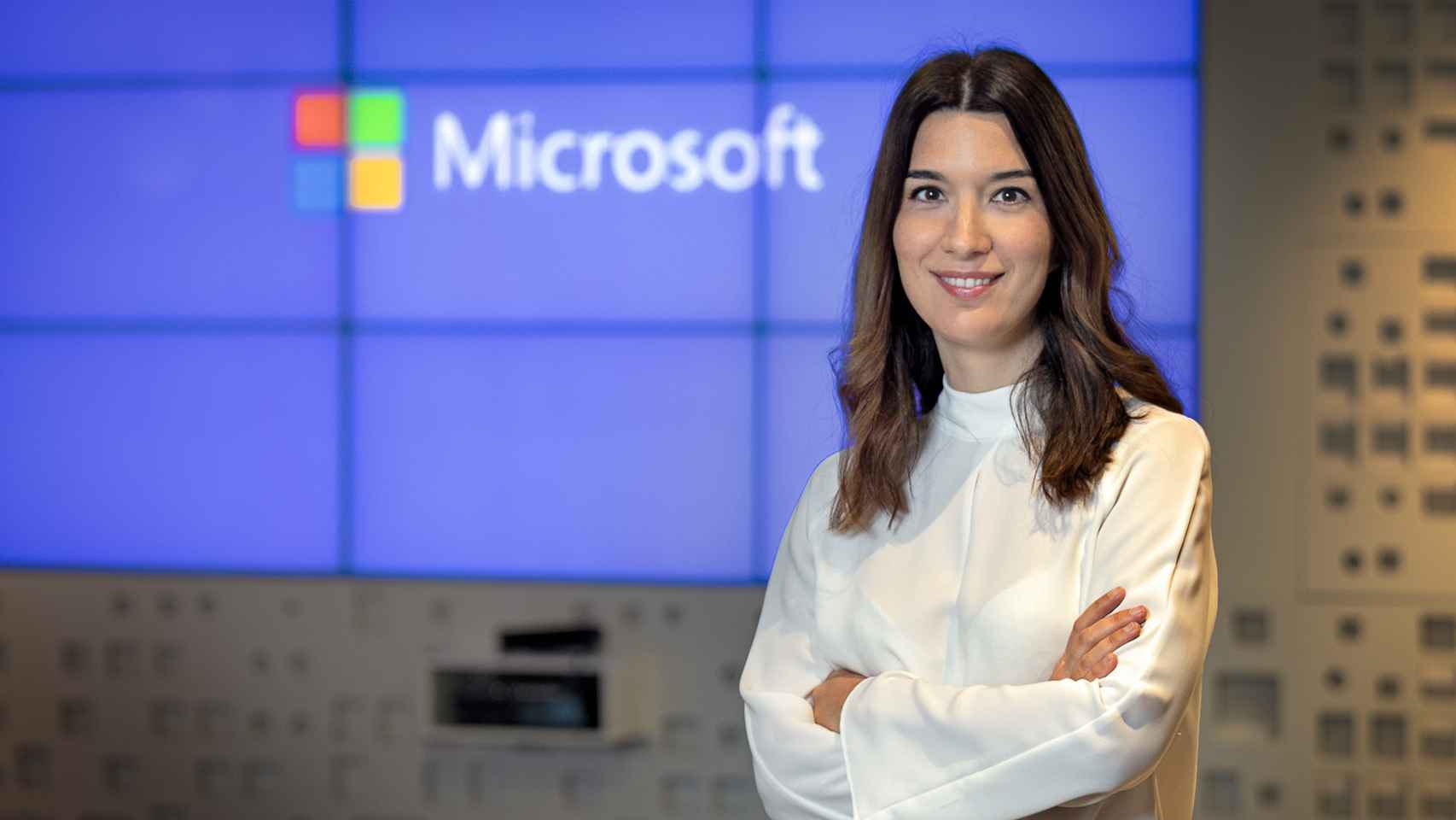 Rebeca Marciel, en la sede de Microsoft en Madrid.