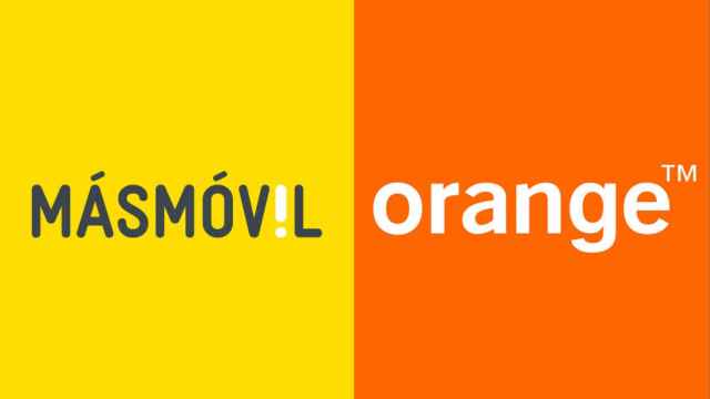 Los logos de MásMóvil y Orange.