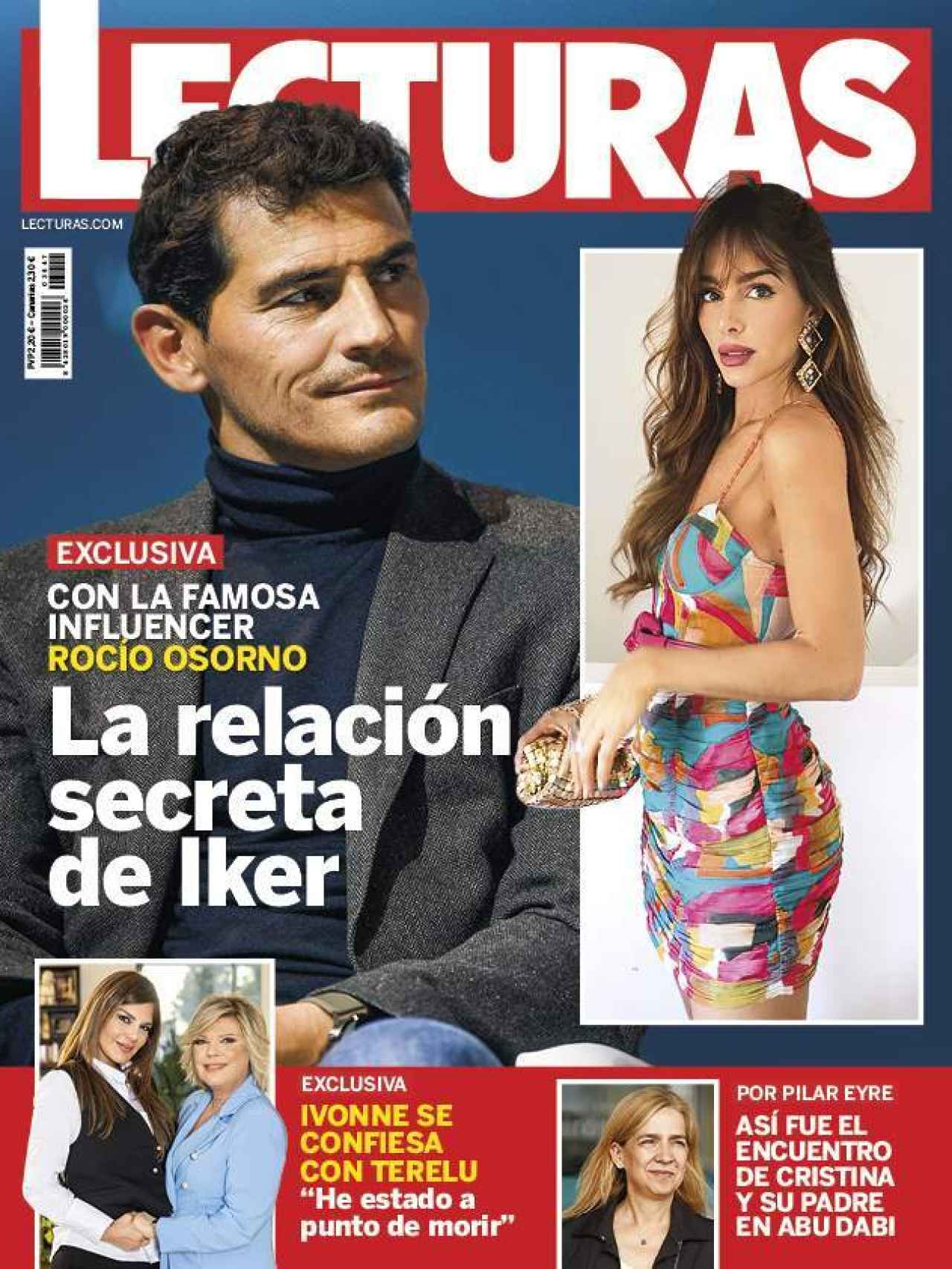 Portada de la revista 'Lecturas' con Iker Casillas y Rocío Osorno como protagonistas.