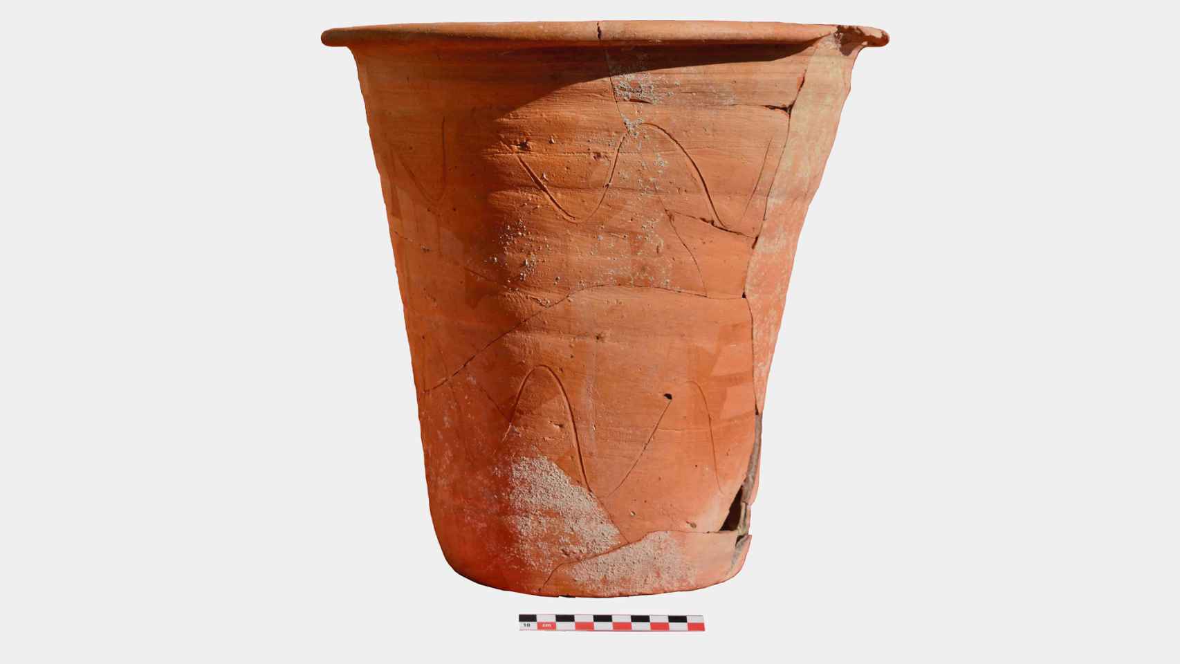 El recipiente de cerámica del siglo V d.C.