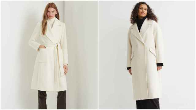 A la izquierda, un abrigo de Ralph Lauren, y a la derecha, uno de H&M.