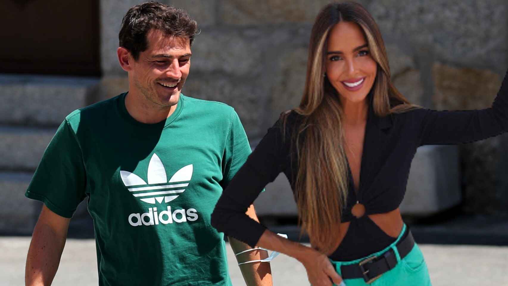 Rocío Osorno e Iker Casillas en un montaje de El Español.