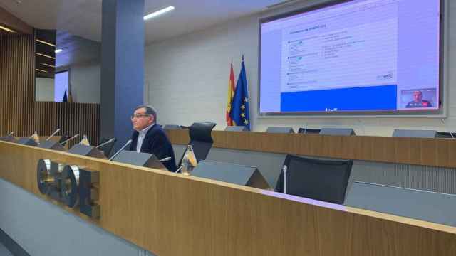 Francisco Hortigüela, director general de Ametic, en la presentación del balance de 2021 y los objetivos 2022 de la asociación.