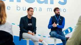 Pablo Fernández y Carlos Rivera, fundadores de Clicars, durante su encuentro con la prensa.