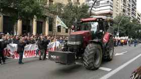 Imagen difundida por Coag durante la última tractorada que tuvo lugar en Murcia.