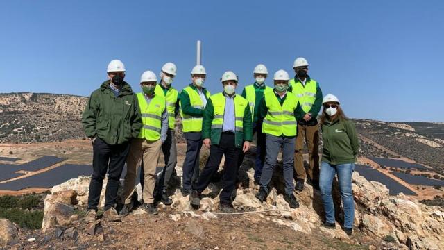 Visita al proyecto de hidrógeno verde en Puertollano. Foto: Iberdrola