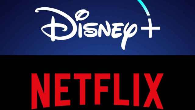 Imagen de los logos de Disney+ y Netflix.