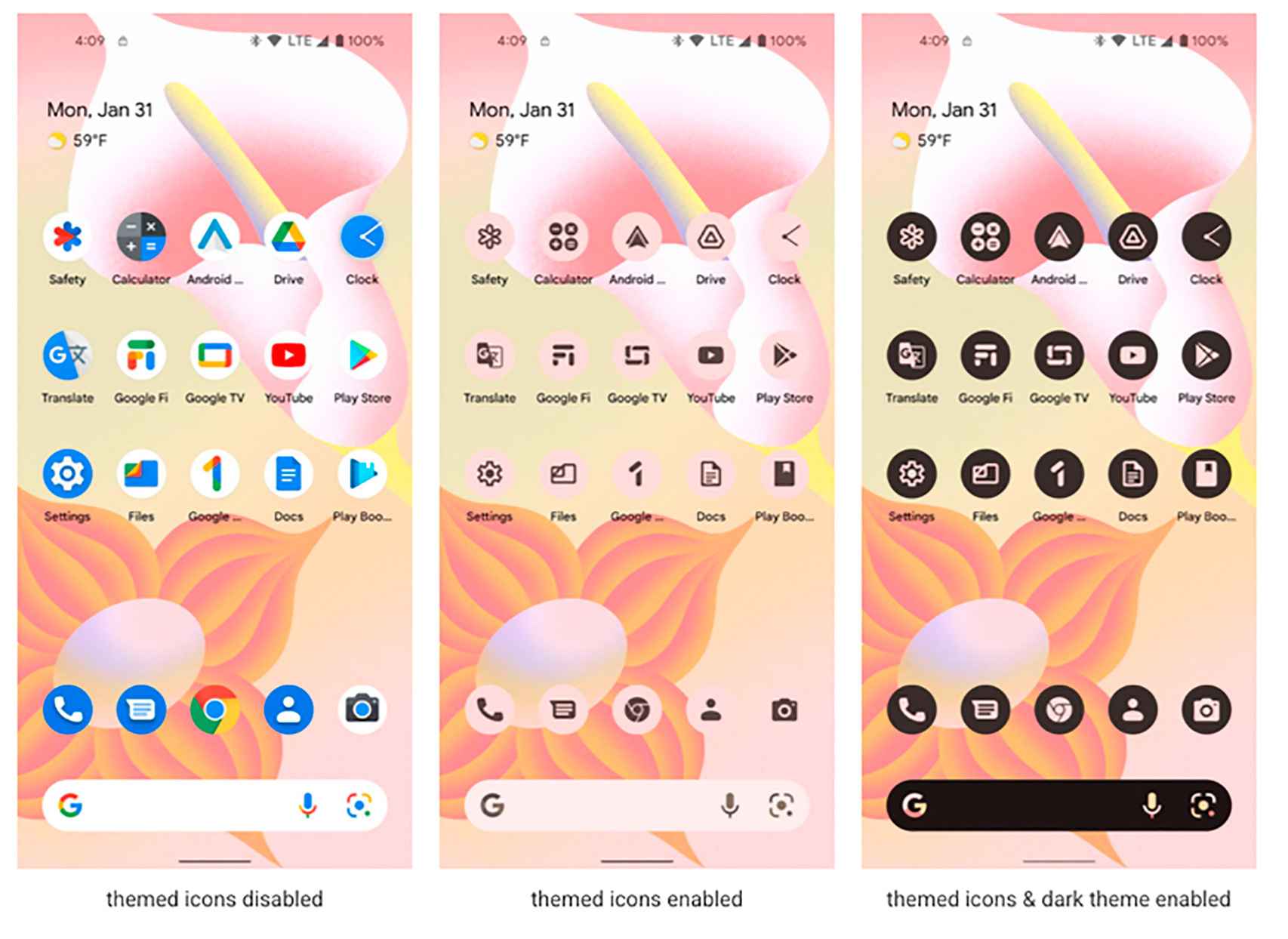 Iconos para todas las apps con tema dinámico