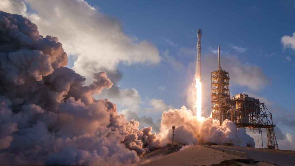 Imagen de un lanzamiento de SpaceX.