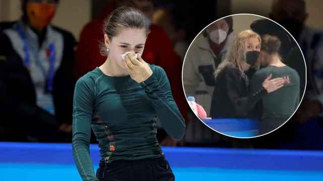 Kamila Valieva rompe a llorar en un entrenamiento