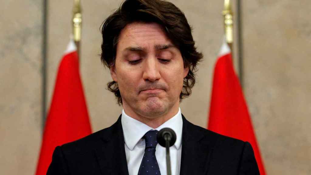 El primer ministro canadiense, Justin Trudeau, durante una rueda de prensa este viernes.