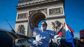 Un manifestante en París este sábado.