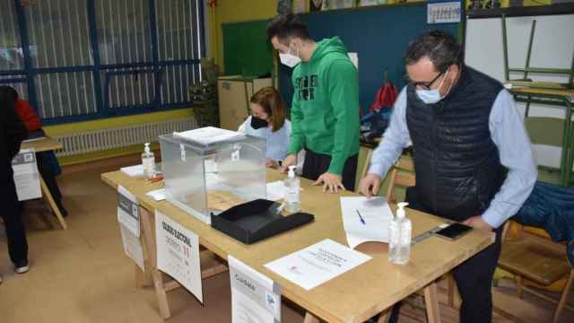 Una mesa electoral en las elecciones de Castilla y León