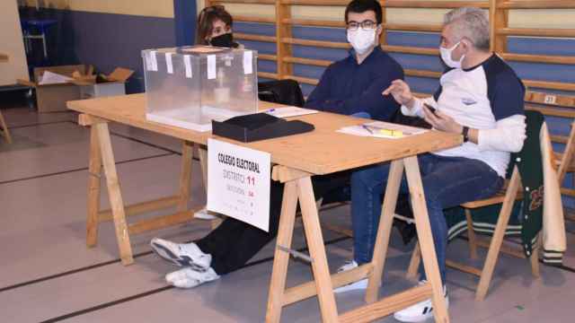Una mesa electoral en las elecciones de Castilla y León