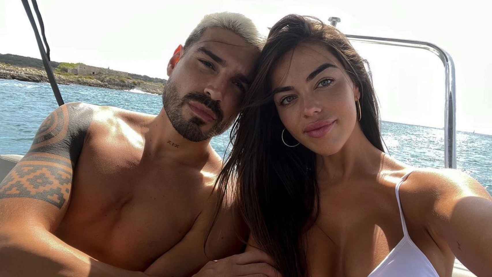 Violeta Mangriñán y Fabio Colloricchio en una imagen compartida en Instagram.