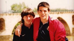 Leo Messi y Pau Torres en Zamora | Foto: Pau Torres
