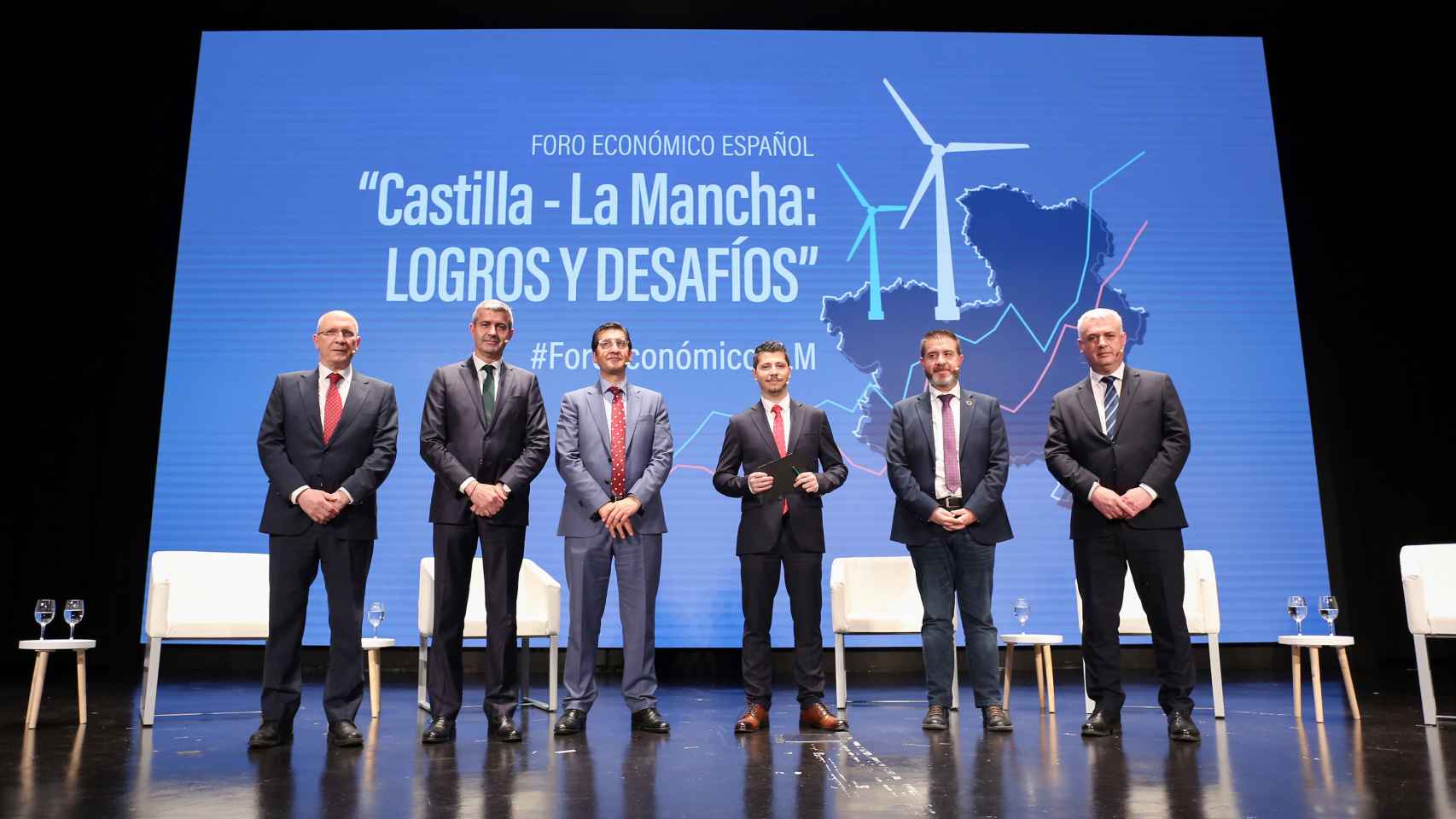 Jesús Alique, Álvaro Gutiérrez, José Manuel Caballero, Alberto Morlanes, Santiago Cabañero y José Luis Vega.