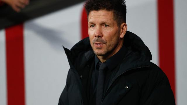 El 'Cholo' Simeone, en un partido del Atlético de Madrid de la temporada 2021/2022